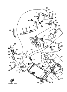 XP500 Радиатор и шланг