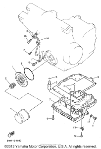 FZR600RG Масляный картер