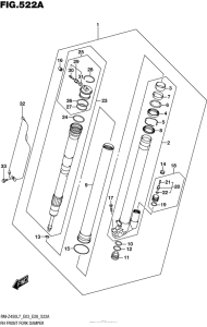 RM-Z450 Rh Front Fork Damper