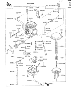 KL650 Carburetor assy