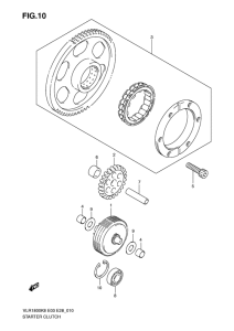 VLR1800 Муфта стартера