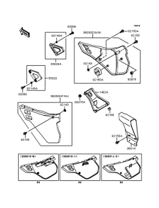 KDX125 Боковые обтекатели