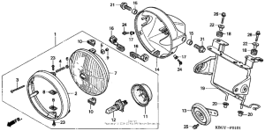 CB250 Headlight (cb250'01-'07)