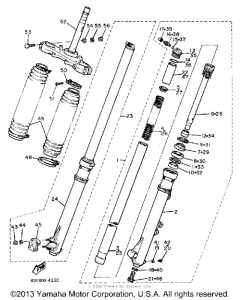 XT600SC Передняя вилка
