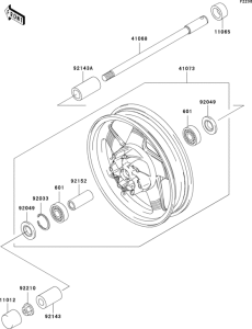  Переднее колесо