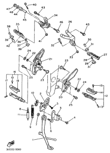 FZR1000 Stand. footrest