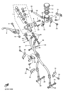 FZR1000 Главный тормозной цилиндр