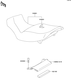ZX1100 Сиденье