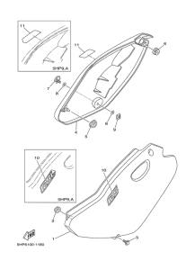 TTR125L Боковые обтекатели