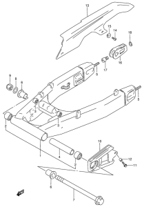 RF900 Маятник задний