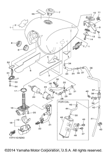XVS950C Топливный бак