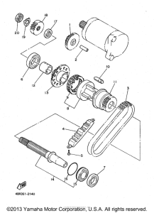 XJ600SKC Муфта стартера