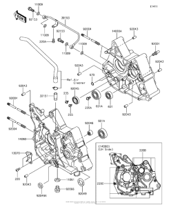 BR125 Картер двигателя