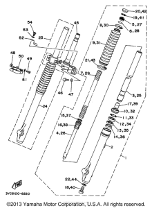 RT180J Передняя вилка