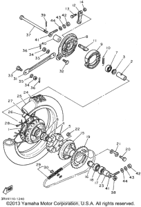 PW80G Переднее колесо