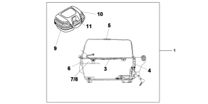 XL700V (ABS) Top box 45l