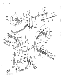 XV1000 Stand. footrest