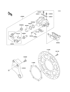 VN2000 Передний суппорт