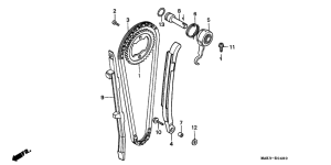 SLR650 Цепь грм / натяжное устройство