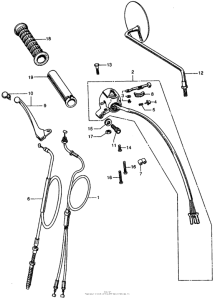 CL450 Right switch + cable i