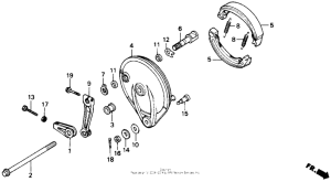 GB500 Задний тормоз