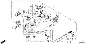 CTX700N DCT Parking Brake Lever