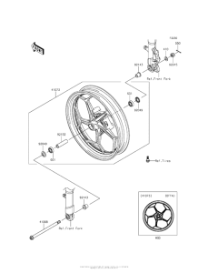 EX300 Переднее колесо