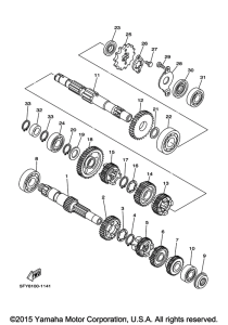 TW200E Трансмиссия