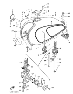 SR500 Топливный бак