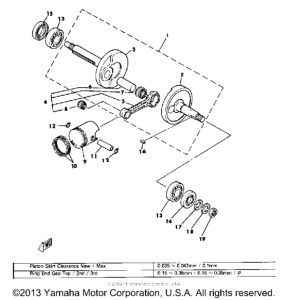 MJ50 Коленвал,поршни