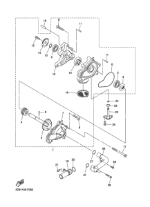 XVS1300A Водяной насос