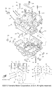 FZR1000D Картер двигателя