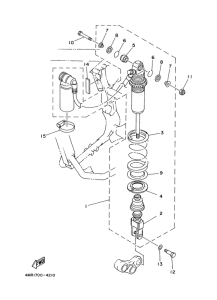 TT250R Suspension arriere