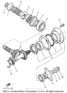 XJ650LK Промежуточный ведущий вал