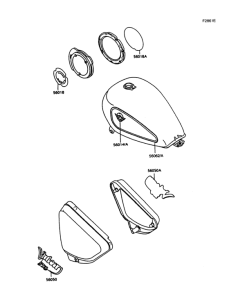 VN750 Decals(bronze / red)