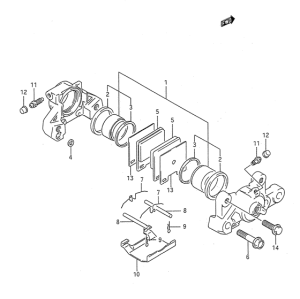 GSF400 Задний суппорт