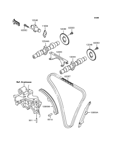 KLE500 Распредвал
