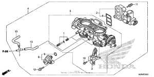 GL1800C Корпус Дросселя