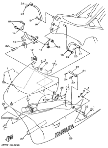 TZ250 Обтекатель 1