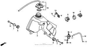 CR80R Топливный бак