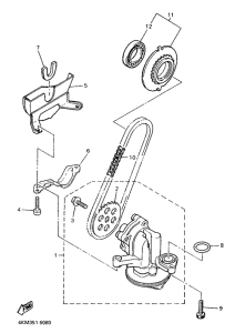 XJ900S Масляный насос