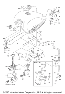 XVS950CR Топливный бак