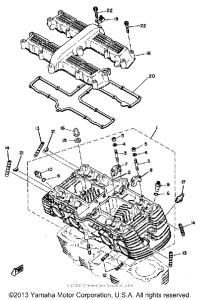 XS1100G Головка цилиндров