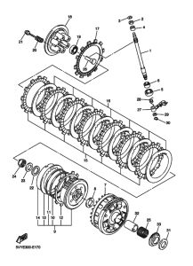 YZF-R1R ( RaceBase) Сцепление и сервопривод