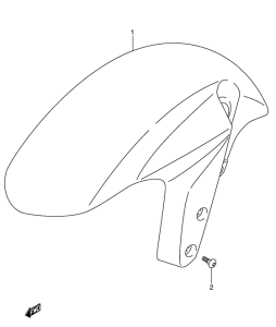 GSX-R600U2 Переднее крыло