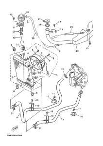 YP125D Radiator. hose