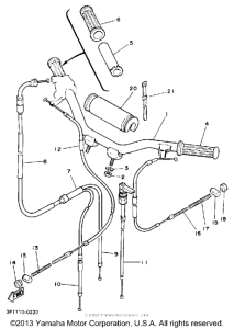PW50A Руль -тросы