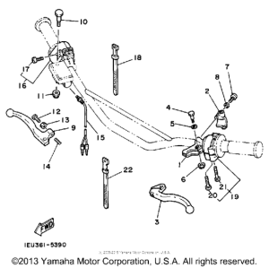 XT350S Handle switch - lever