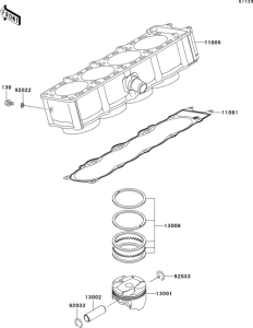 ZR1000 Цилиндр и поршни