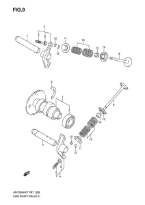 AN125 Распредвал  /  клапан